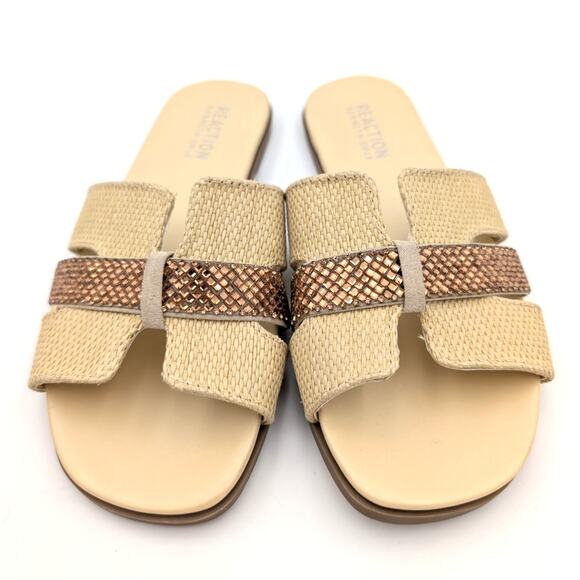 Reaction Kenneth Cole Whisp Sandals Women's Natural Weave Size US5M EU35 - Picture 2 of 10